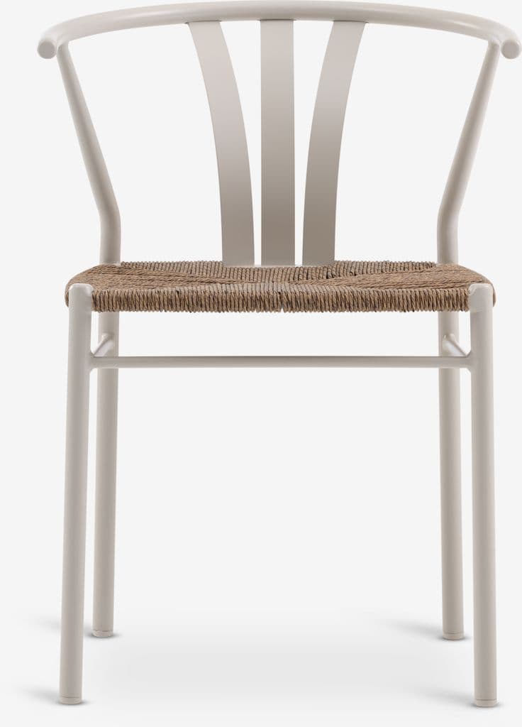 VAMDRUP Ø120 mesa + 4 TAGMARK cadeira bege