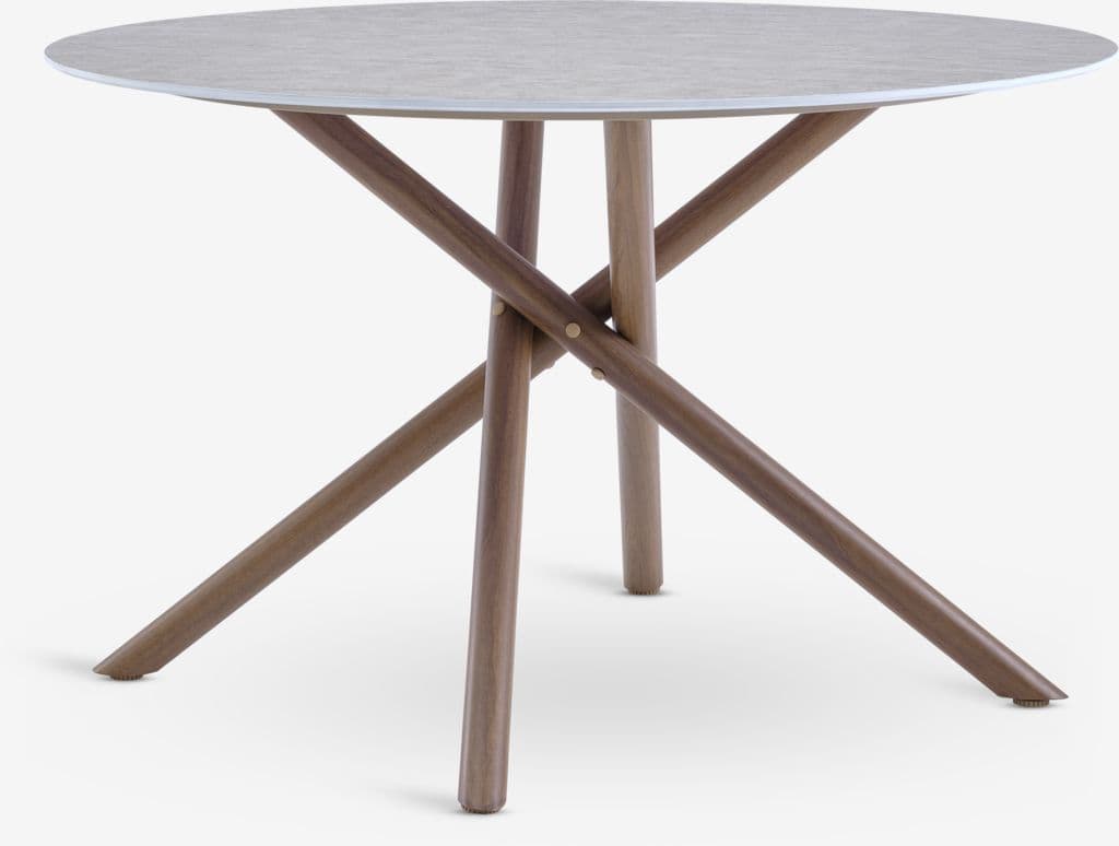 Mesa de jardim SANDVIG Ø120 bege