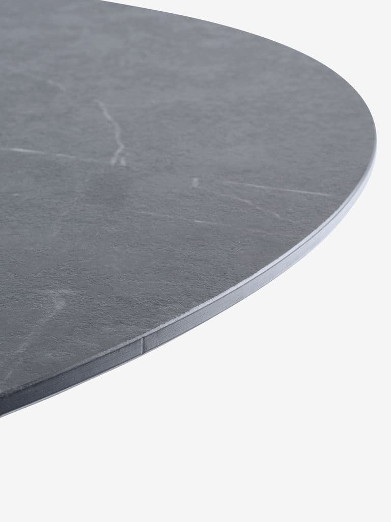 VAMDRUP Ø120 mesa cinzento + 4 JEKSEN cadeira preto