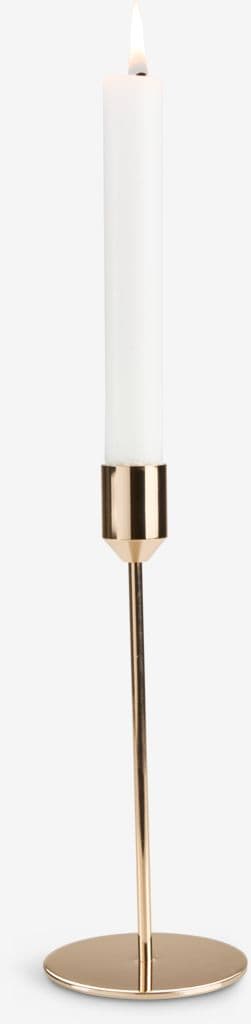 Castiçal DENNIS Ø8xA24cm dourado