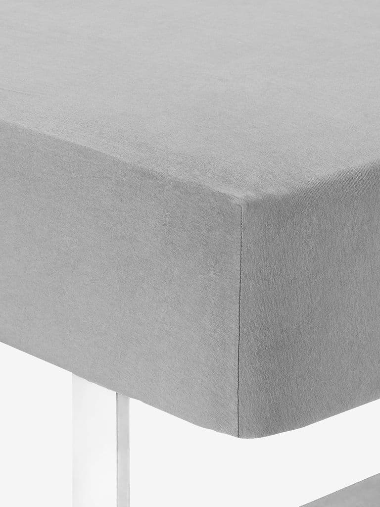 Lençol ajustável jersey JANNE 140/150x200x30 cinzento