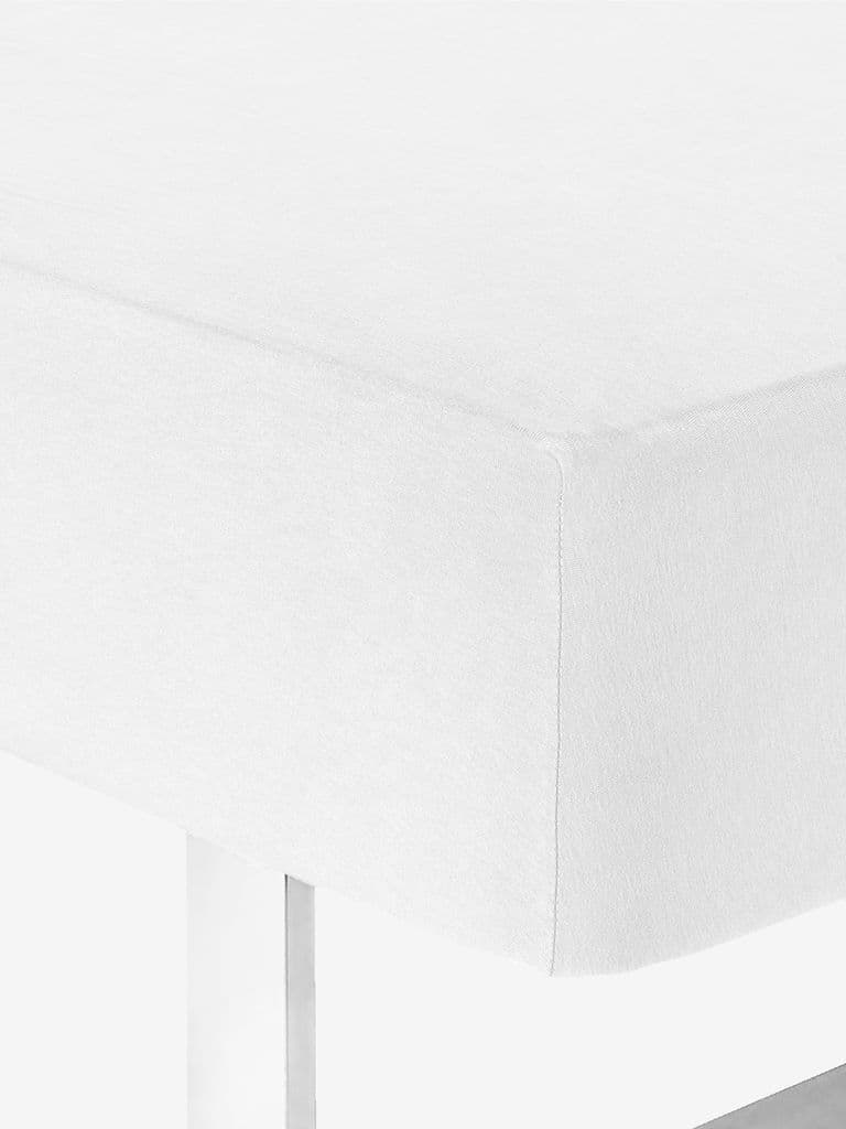 Lençol ajustável jersey JANNE 140/150x200x30 branco