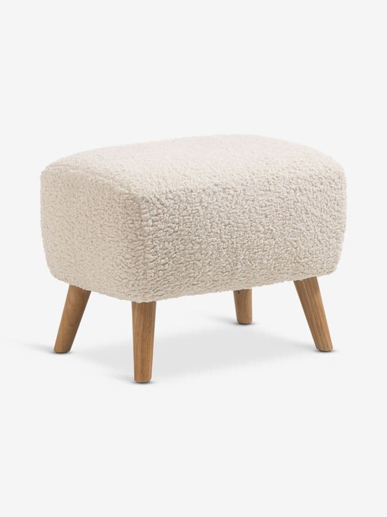 Pufe VILDSUND 52x41 tecido creme