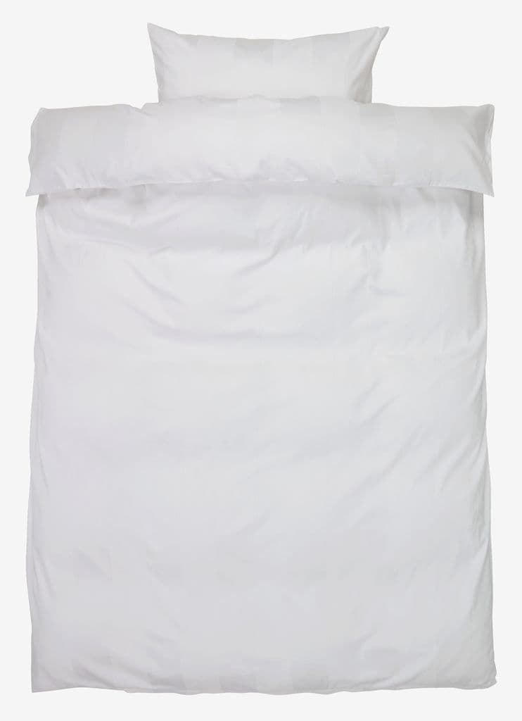 Conjunto capa edredão acetinado BARBO 155x220 branco