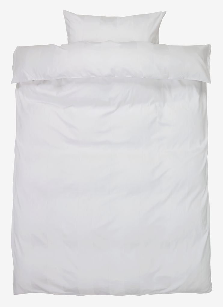 Conjunto capa edredão acetinado BARBO 155x220 branco