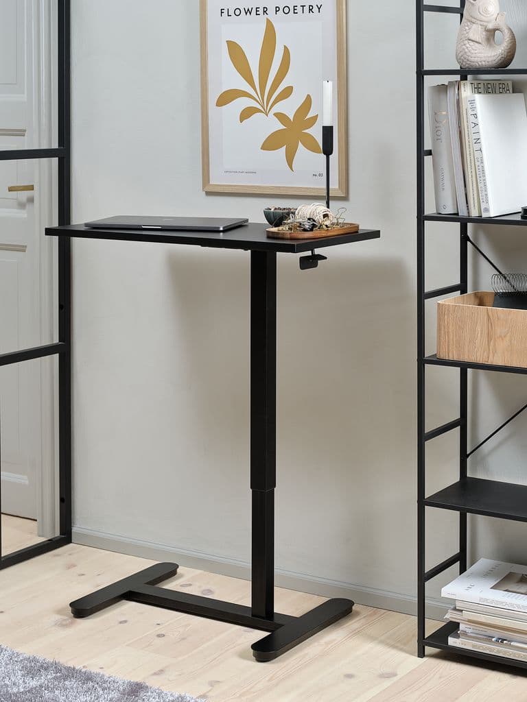 Mesa altura regulável a gás LUNDTOFT 40x70 preto