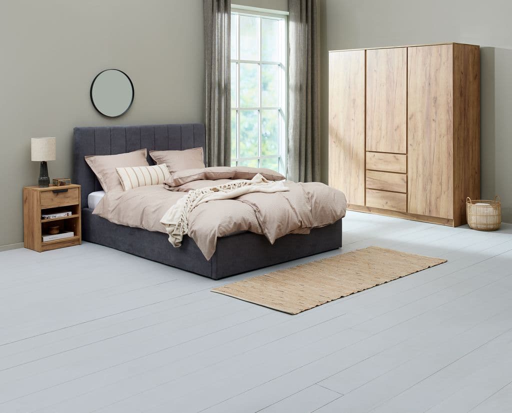 Roupeiro LIMFJORDEN 180x200 combi cor carvalho natural