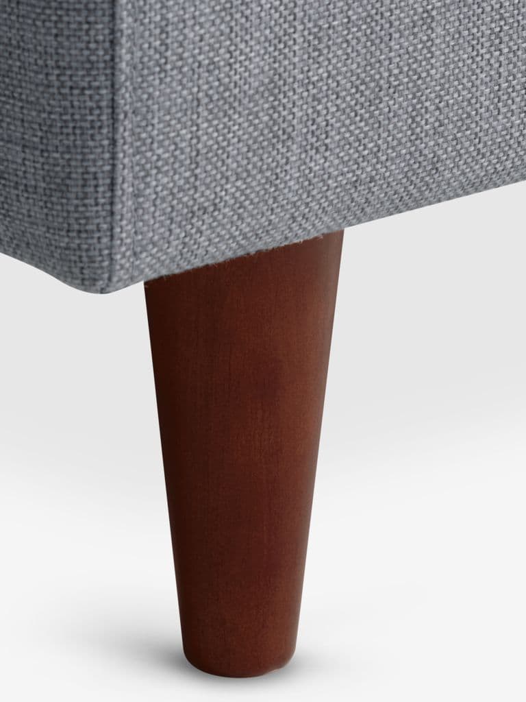 Sofá GEDVED chaise-longue tecido cinzento claro