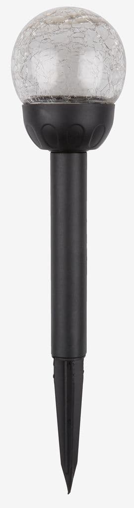 Candeeiro solar SVARTAND Ø8xA35 cm preto