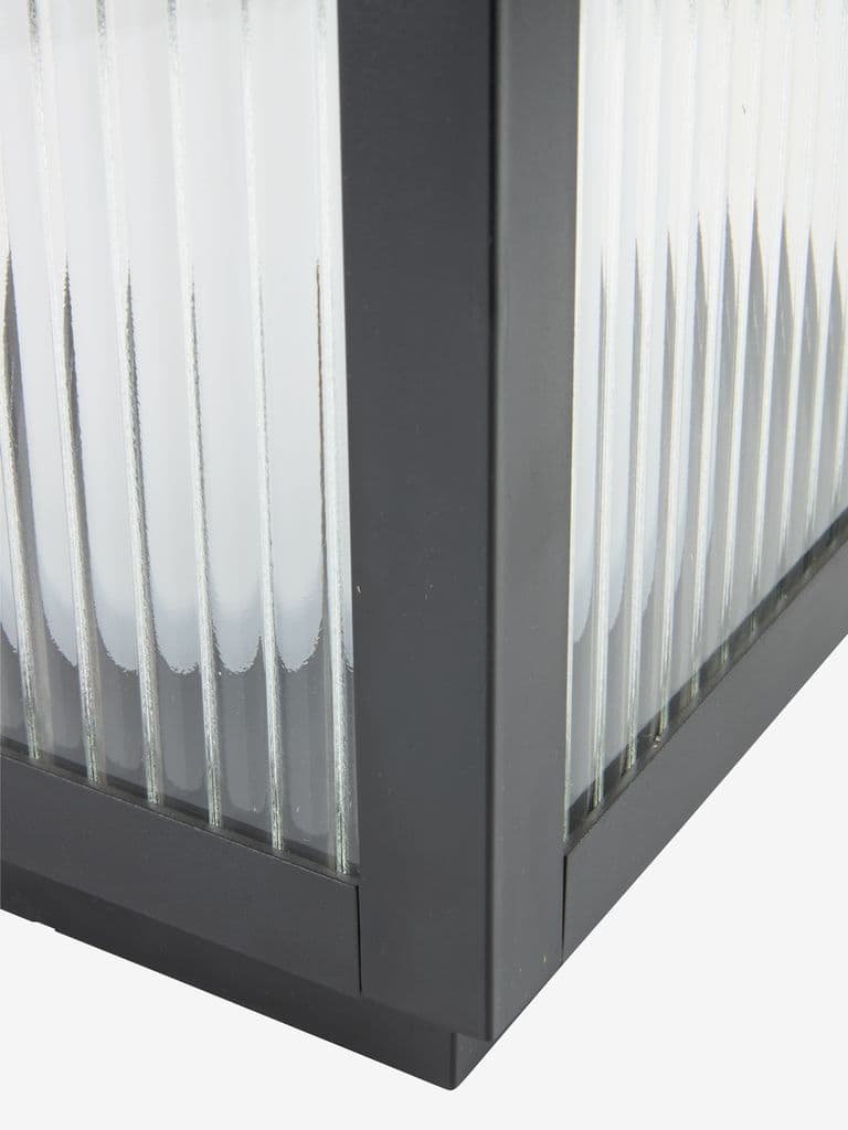 Lanterna GULDSMED L22xC22xA48cm com LED preto