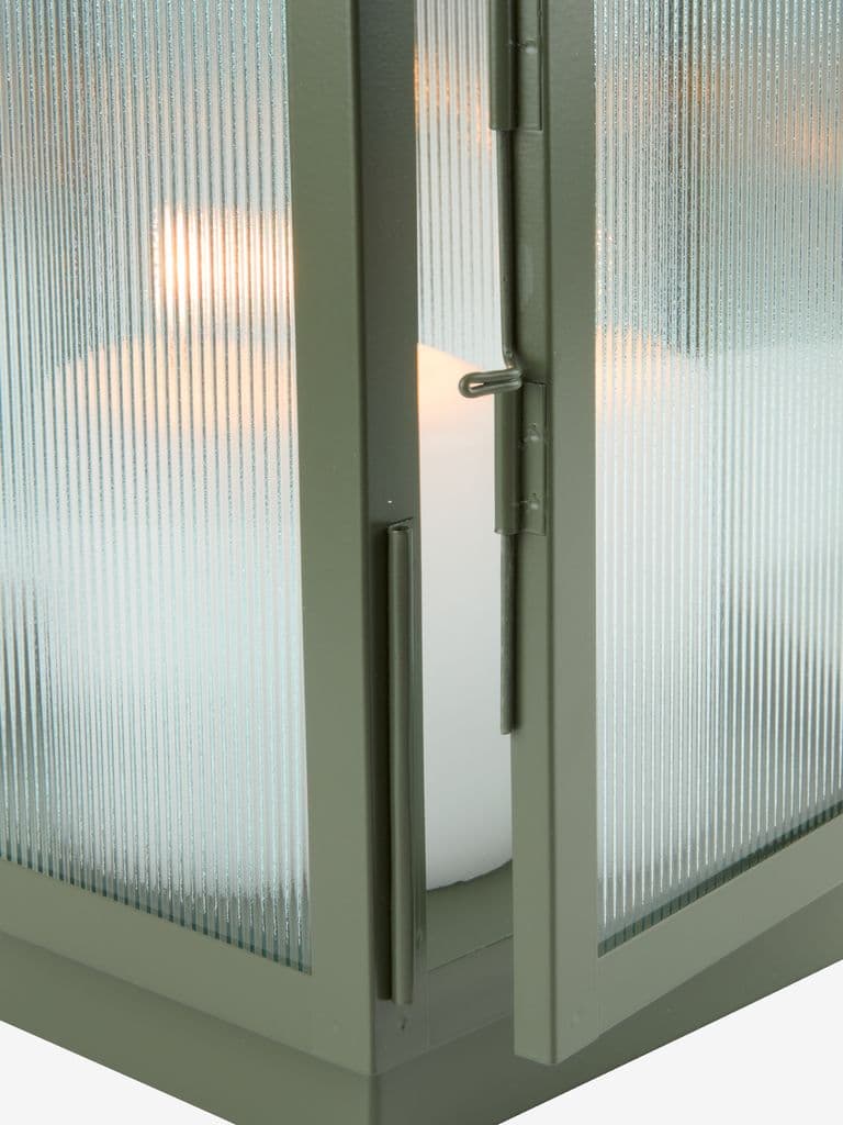 Lanterna BRUMBASSE L15xC16xA28cm verde-azeitona