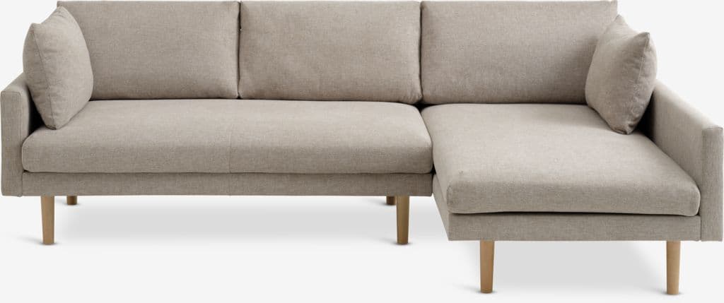Sofá HVIDBJERG chaise-longue areia