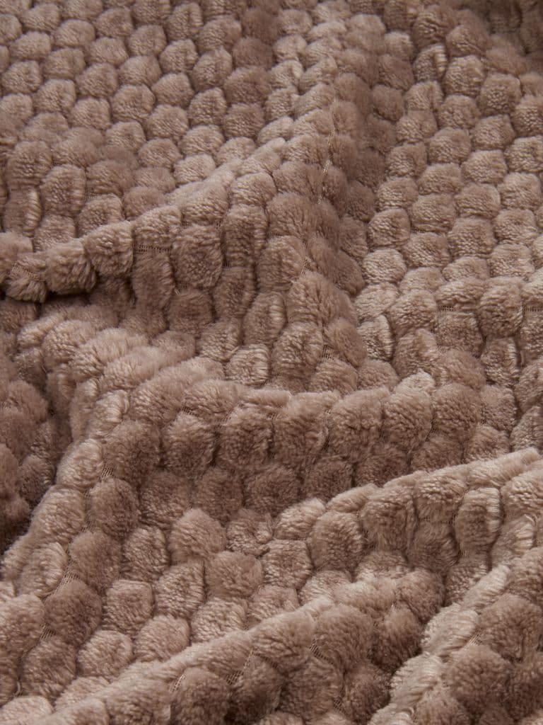 Manta polar ROSENVIAL 130x160 cor areia escuro