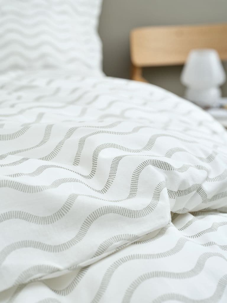 Conjunto capa edredão WENCHE 155x220 branco