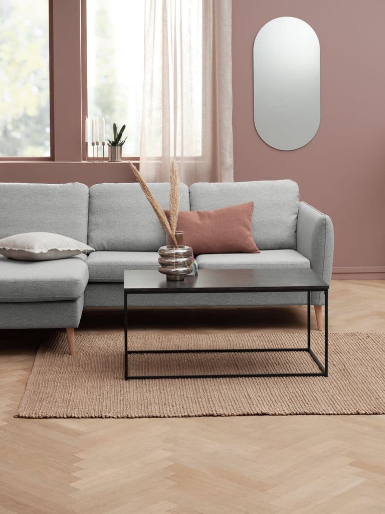Mesa de centro TROSTERUD 50x100 cor mármore/preto