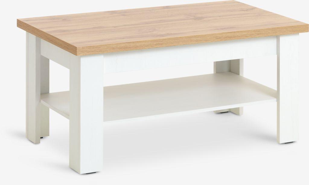 Mesa de centro MARKSKEL 60x110 branco/carvalho