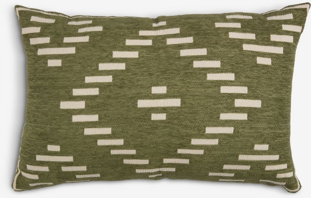 Almofada decorativa KROKUS 40x60 chenile verde/bege