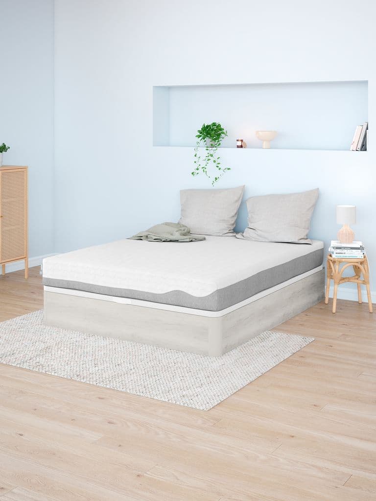 Base sommier 160x200cm SKJELA GA45 cinzento claro
