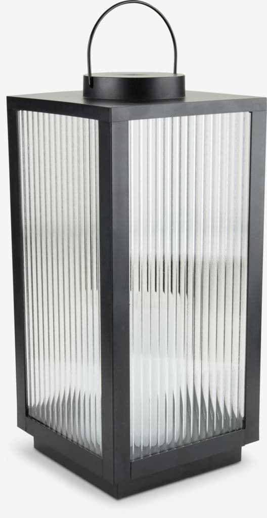 Lanterna GULDSMED L22xC22xA48cm com LED preto