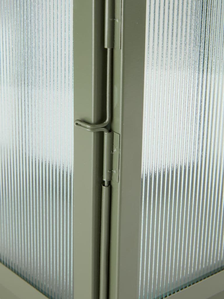 Lanterna BRUMBASSE L15xC16xA28cm verde-azeitona