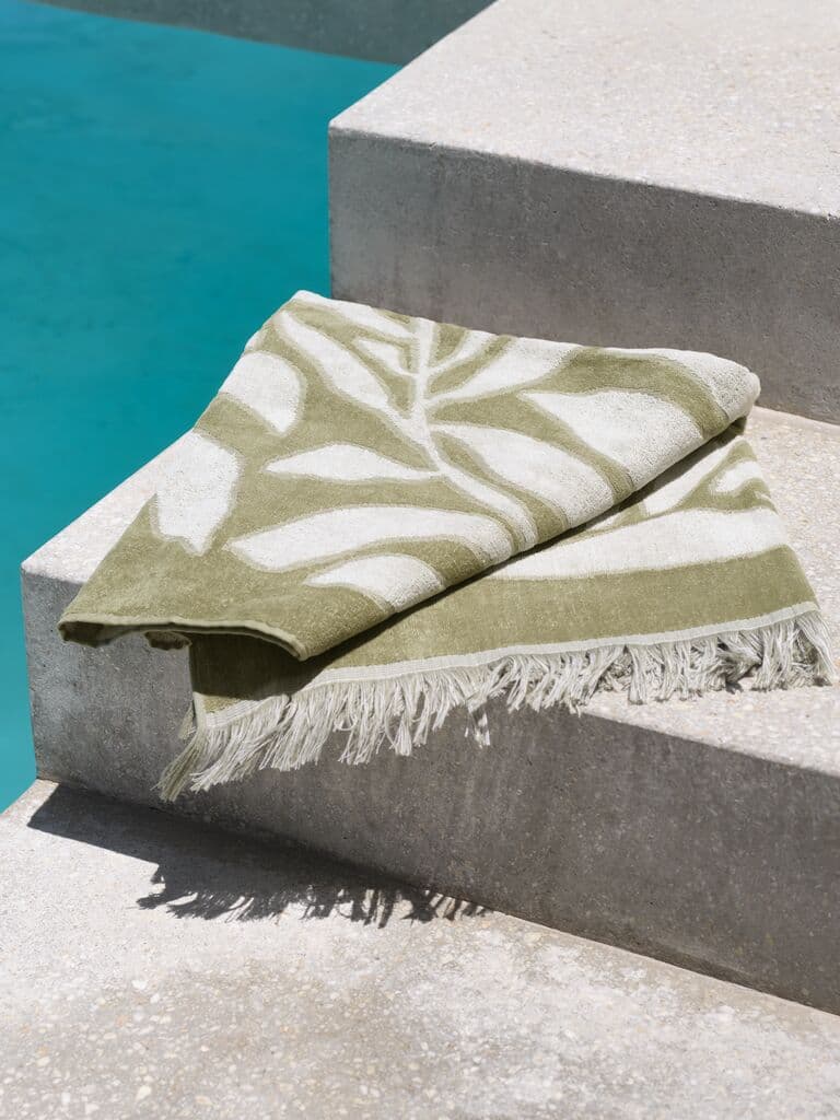 Toalha de praia ROSENFORS 80x160 verde