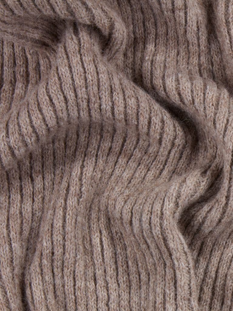 Manta MYSKE 110x160 cor areia escuro