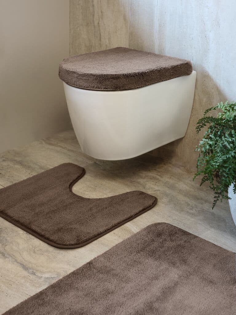 Conjunto tapetes de casa de banho TIMSFORS 3 un areia escuro