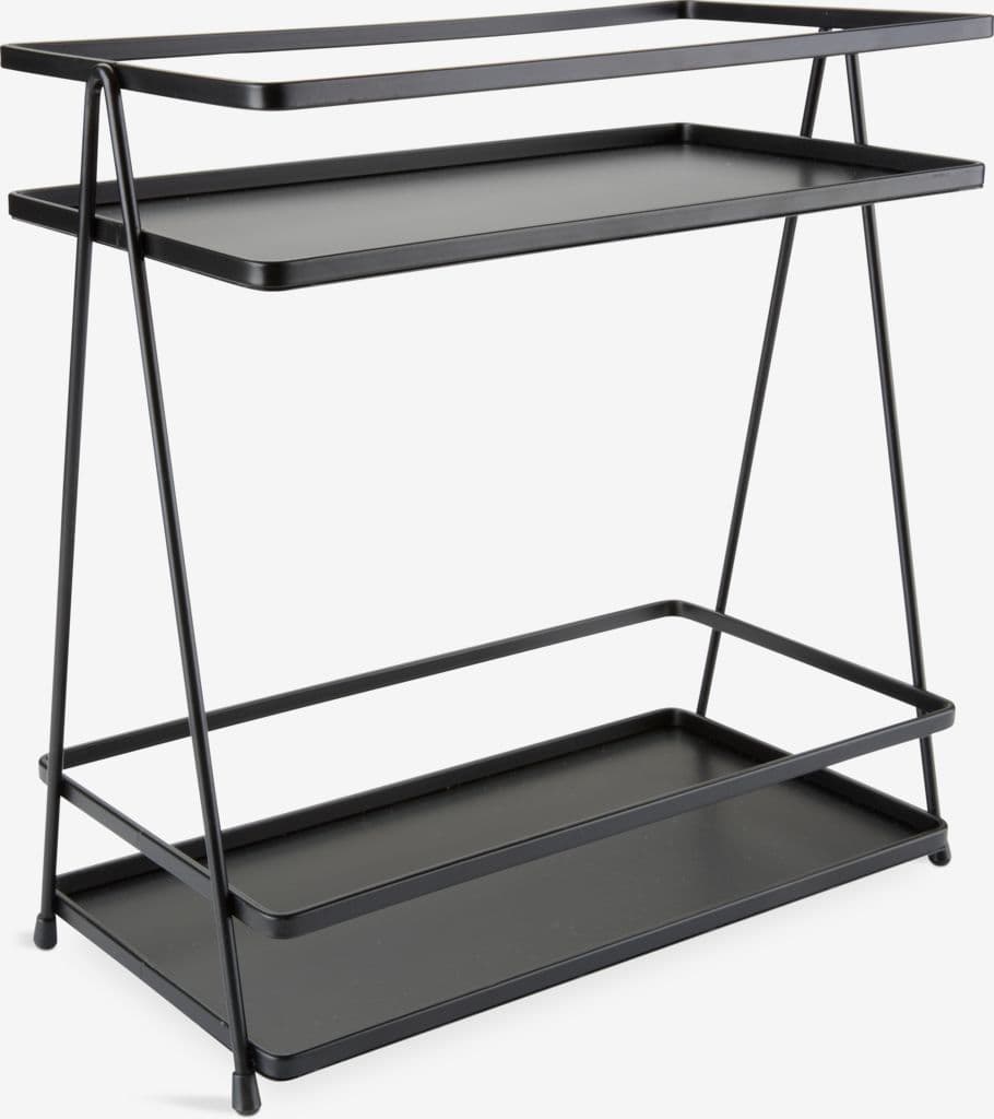 Estante de casa de banho NACKA L14xC26xA28cm preto