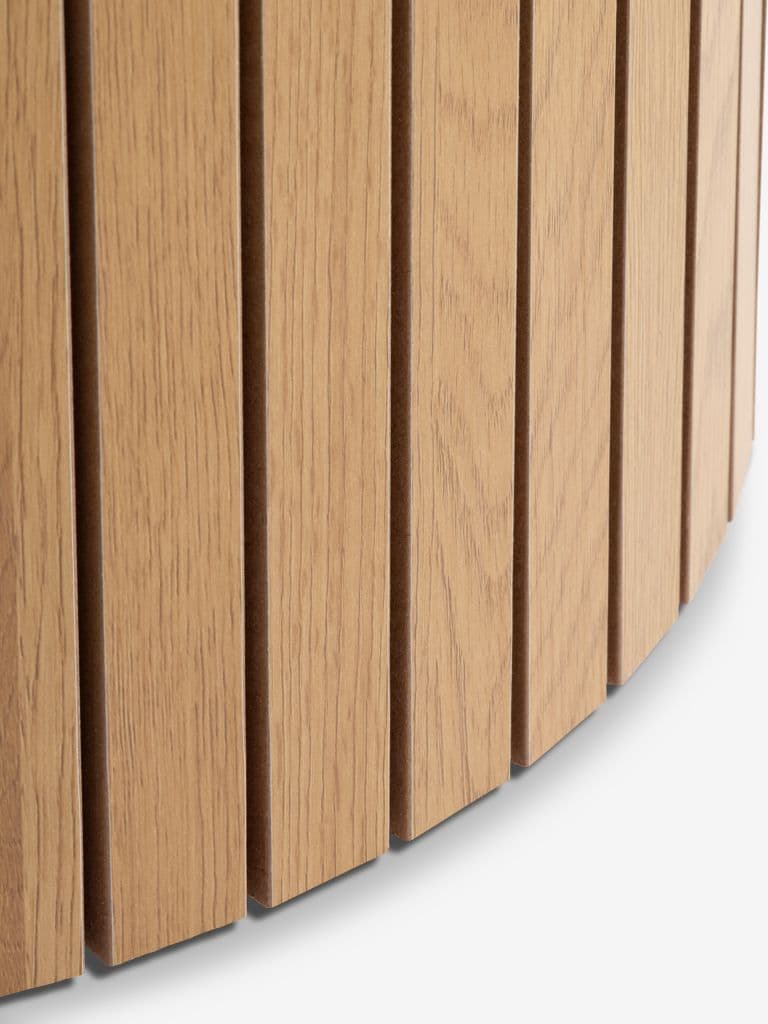 Mesa de centro SPODSBJERG Ø67 cor carvalho