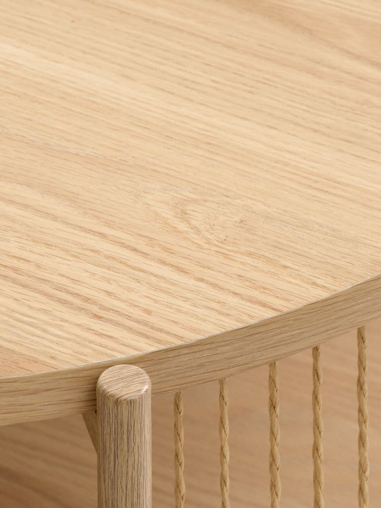 Mesa de centro EGELEV Ø70 carvalho