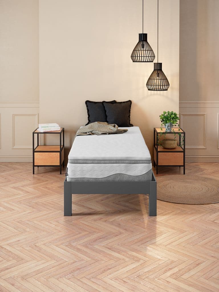 Topper 90x190cm WELLPUR BOKSELVI GT110 cinzento