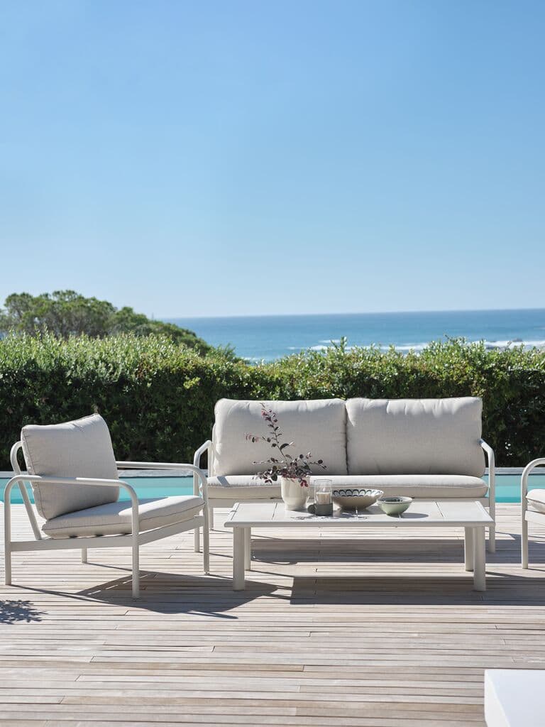 Lounge set TEGLUM 5 lugares bege