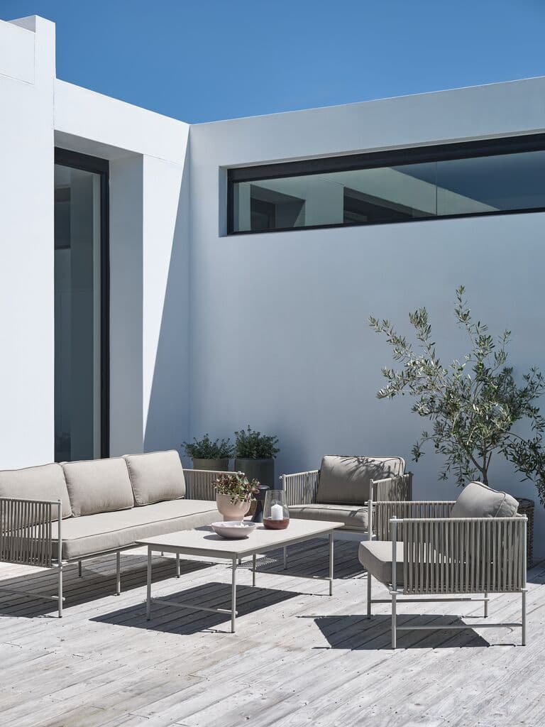 Lounge set STOVNER 5 lugares bege