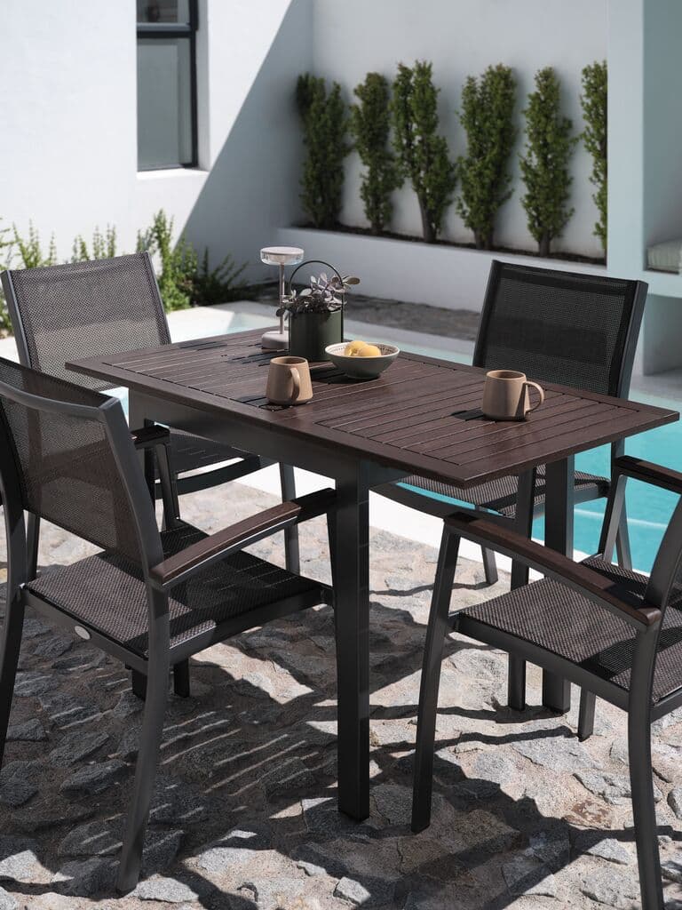 Mesa de jardim YTTRUP L70xC75/126 madeira dura