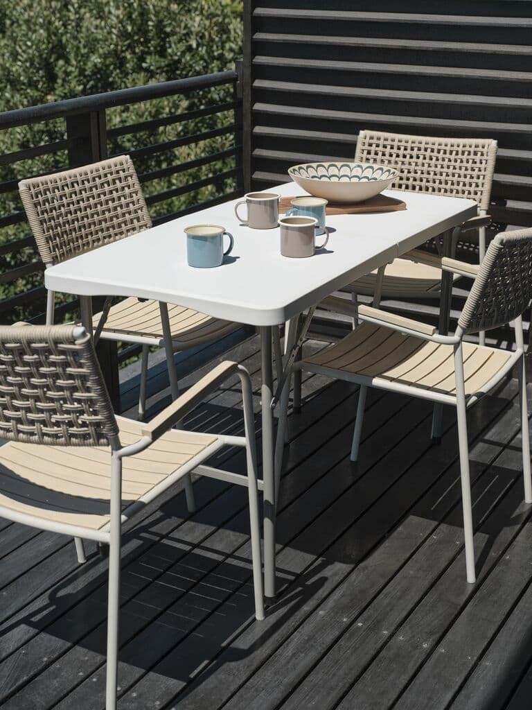 Mesa dobrável HOLMEN L60xC121 branco