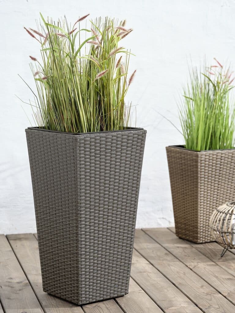 Cesto de jardim BLOMMOR L36xC36xA70 cinzento