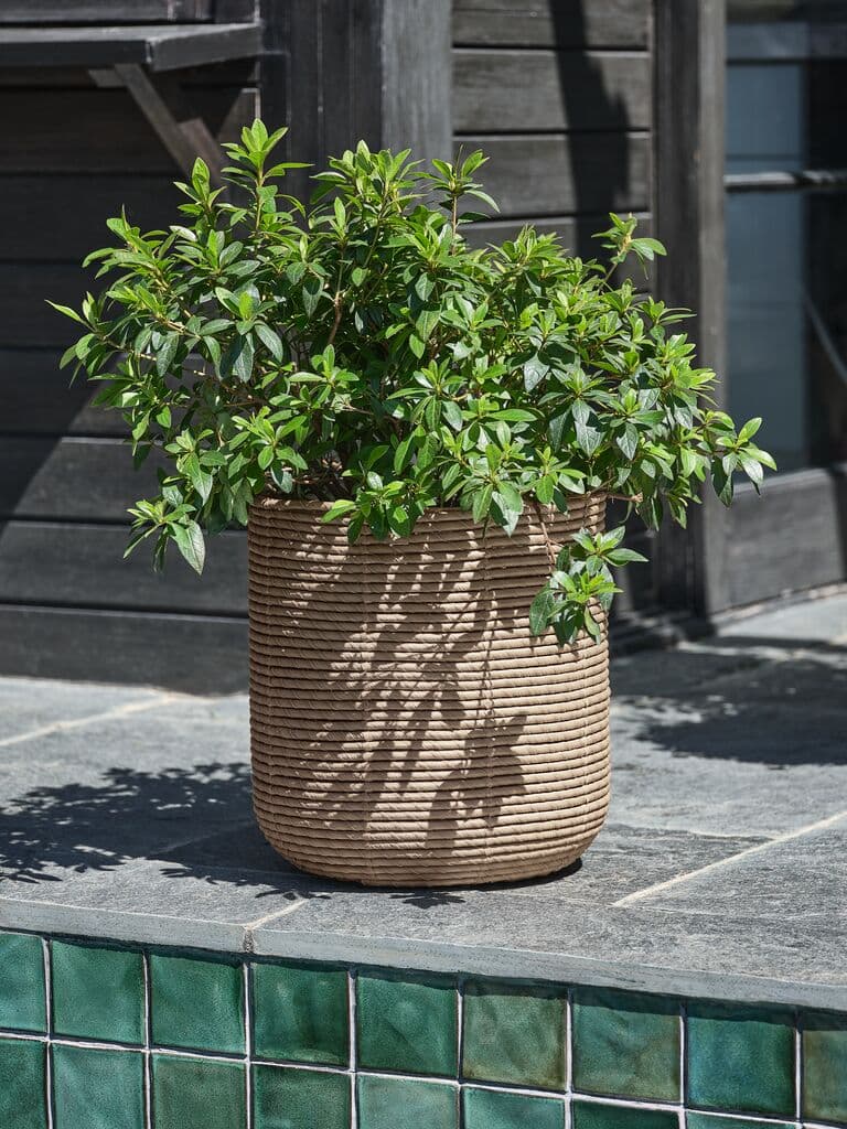 Cesto de jardim GULSANGER Ø40xH42 natural