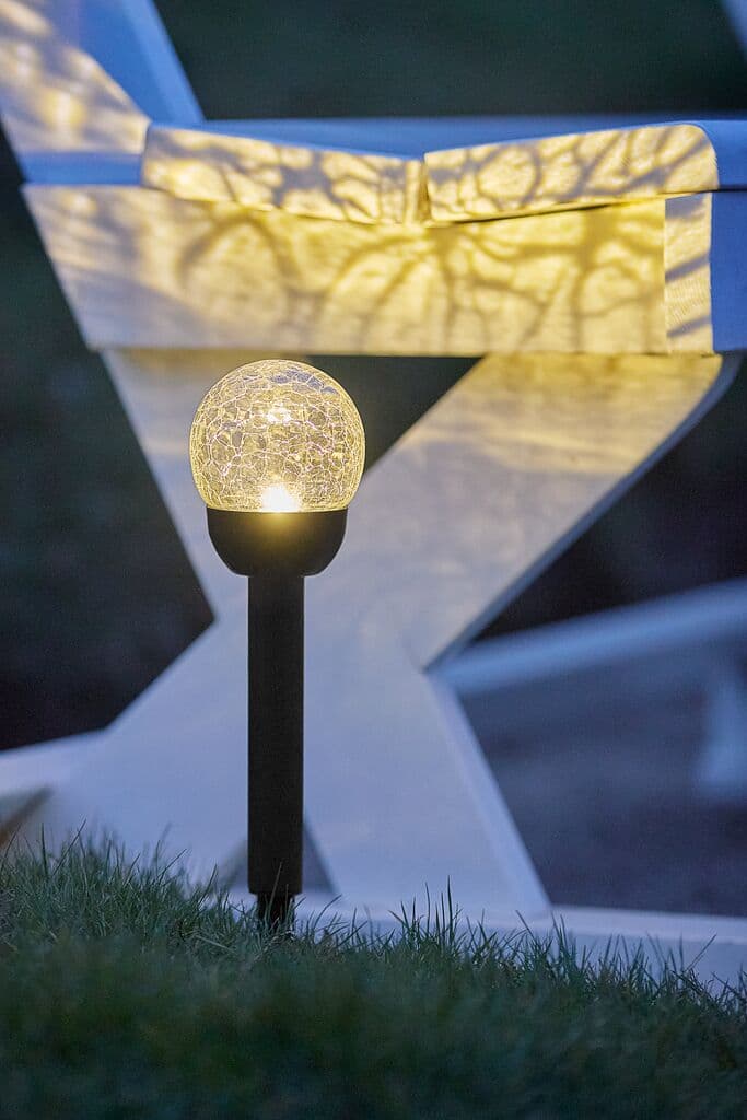 Candeeiro solar SVARTAND Ø8xA35 cm preto