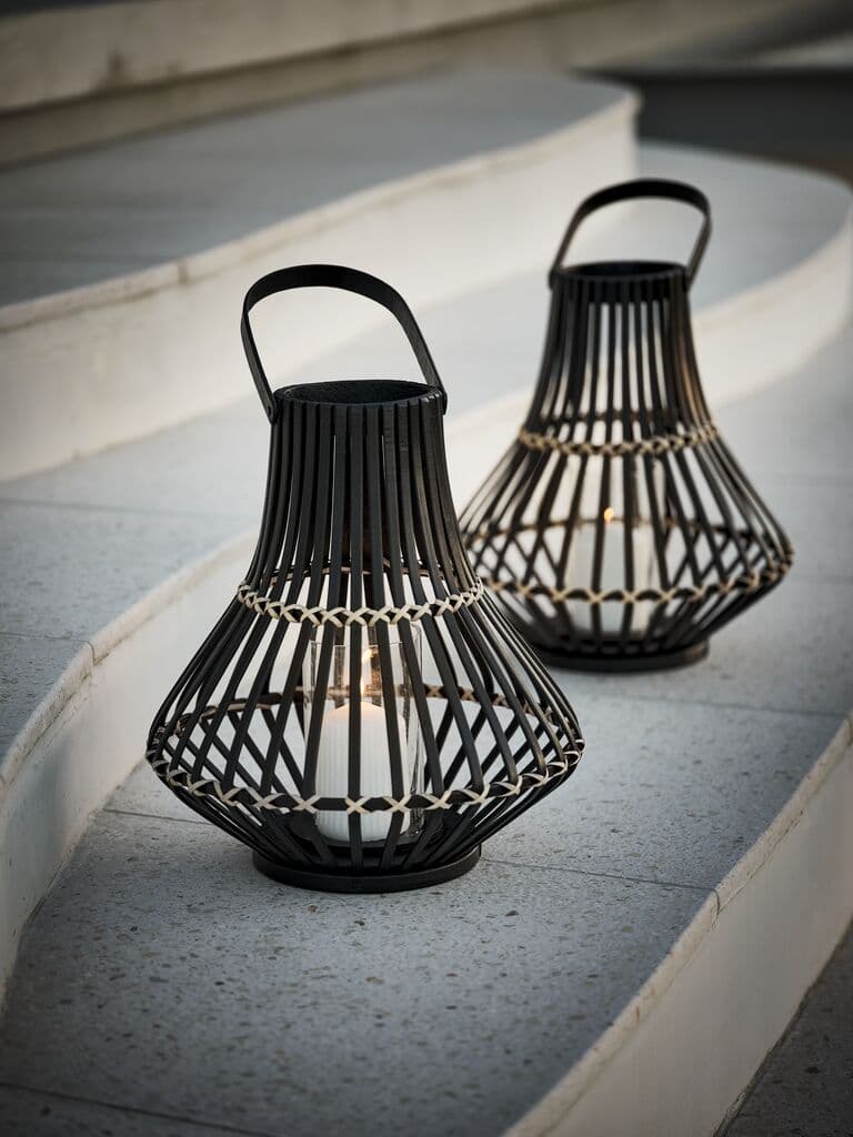 Lanterna SIVHAUK Ø31xA35cm preto