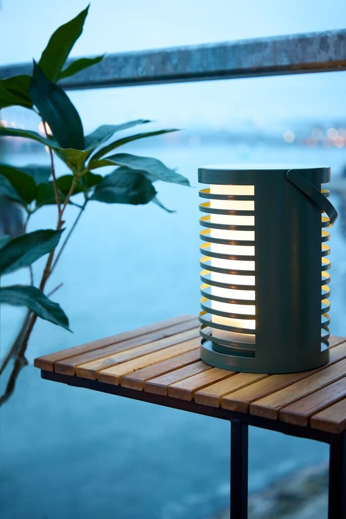 Candeeiro decorativo HAVTERNE Ø16xA22cm verde
