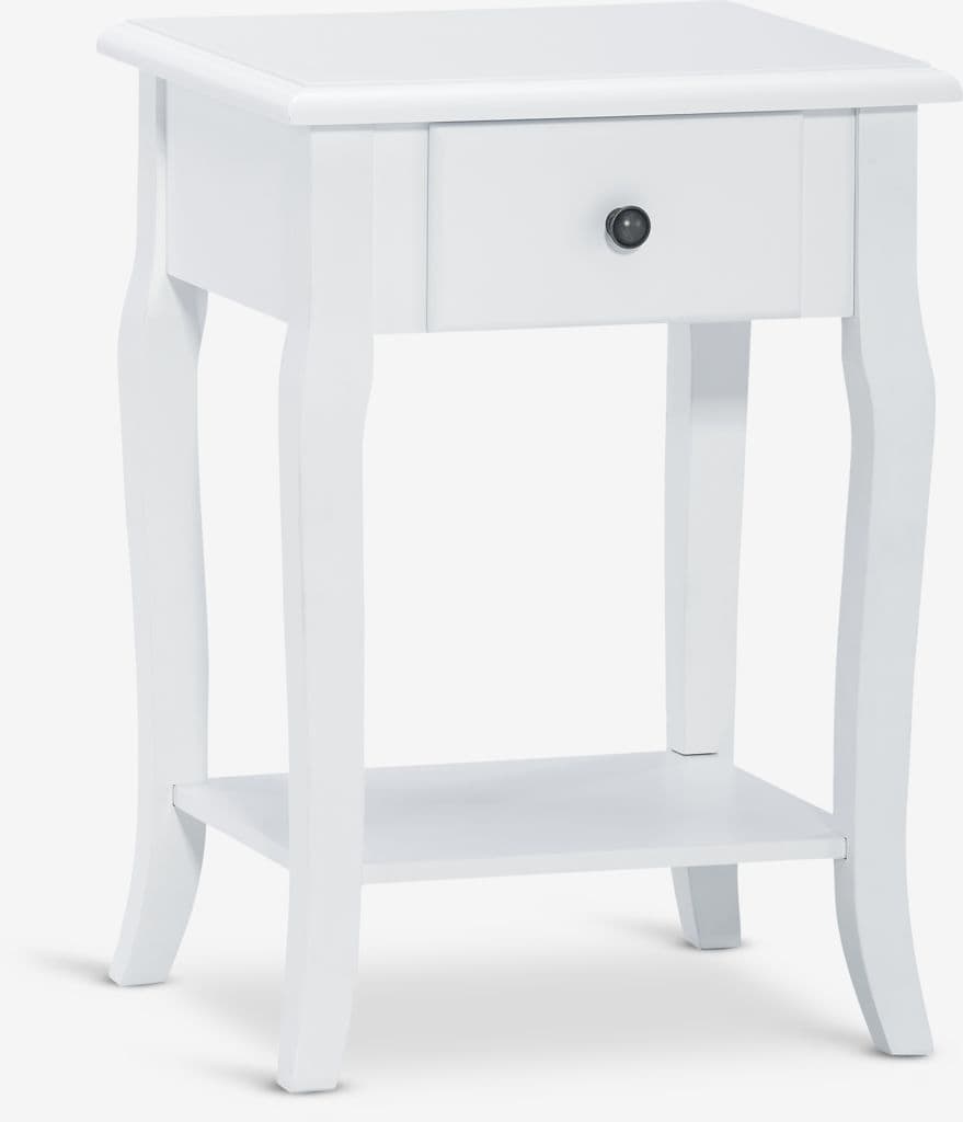 Mesa de cabeceira MALLING 1 gaveta 1 prateleira branco