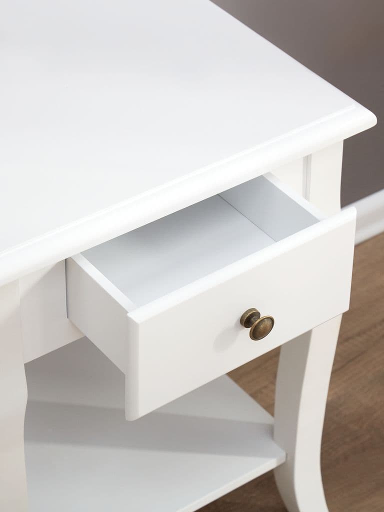 Mesa de cabeceira MALLING 1 gaveta 1 prateleira branco