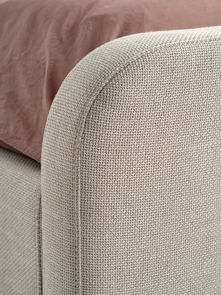 Estrutura de cama KONGSBERG 140x190 bege