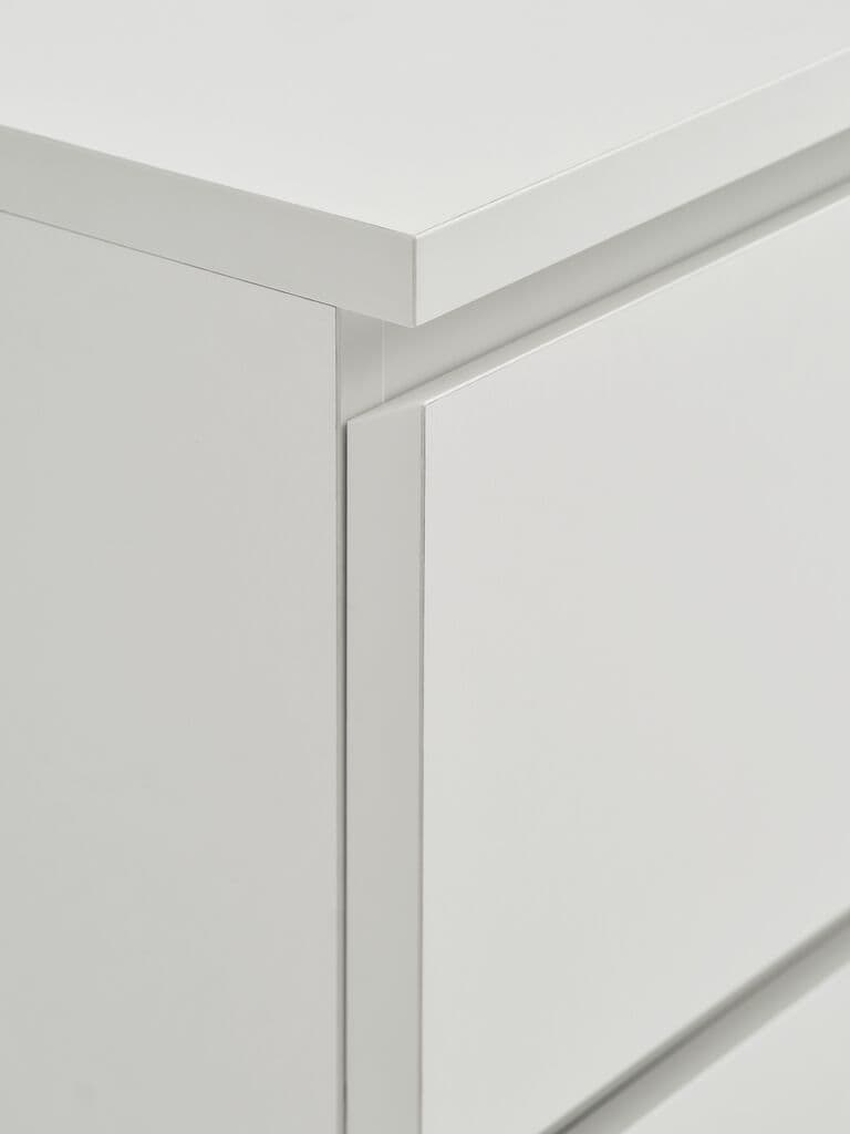 Mesa de cabeceira LIMFJORDEN 2 gavetas branco