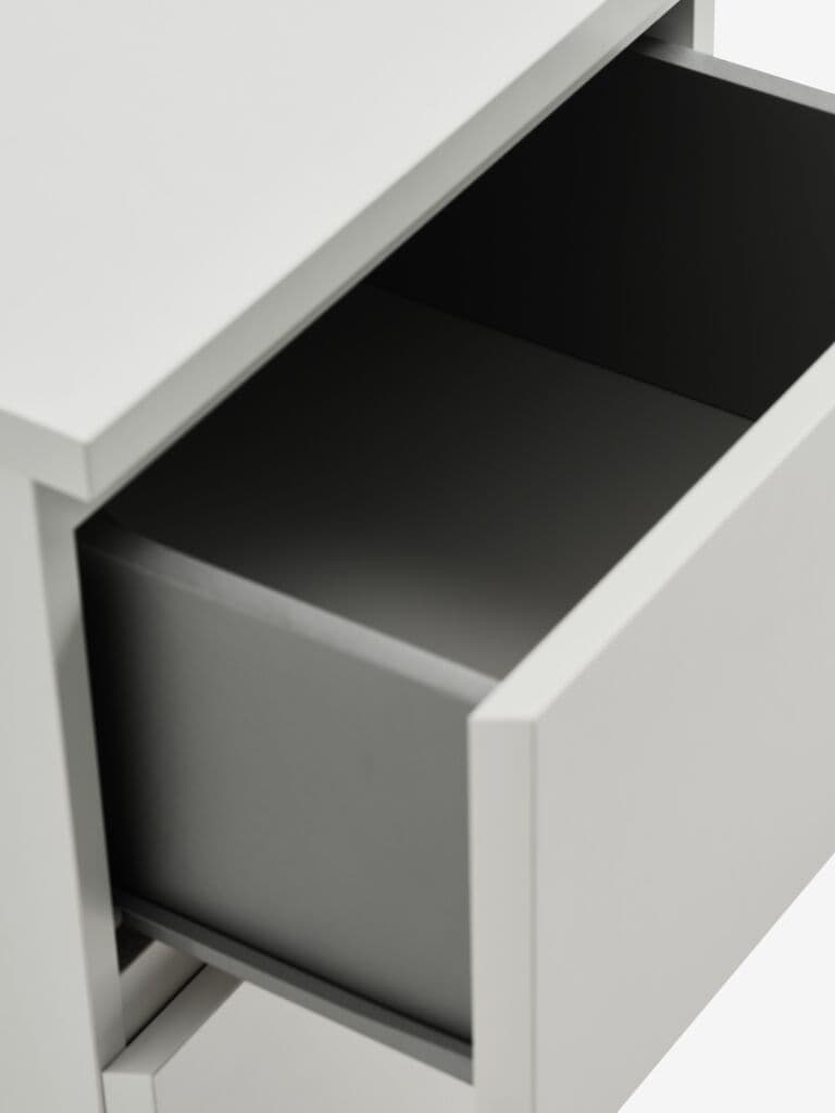 Mesa de cabeceira LIMFJORDEN 2 gavetas branco