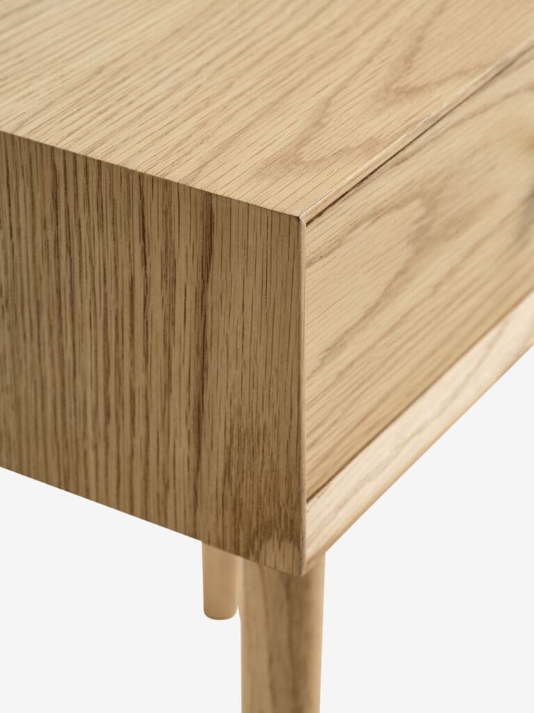 Mesa de cabeceira HOKKSUND 1 gaveta carvalho natural