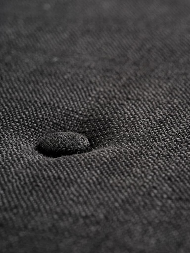 Banco VANDSTED com prateleira tecido preto/preto