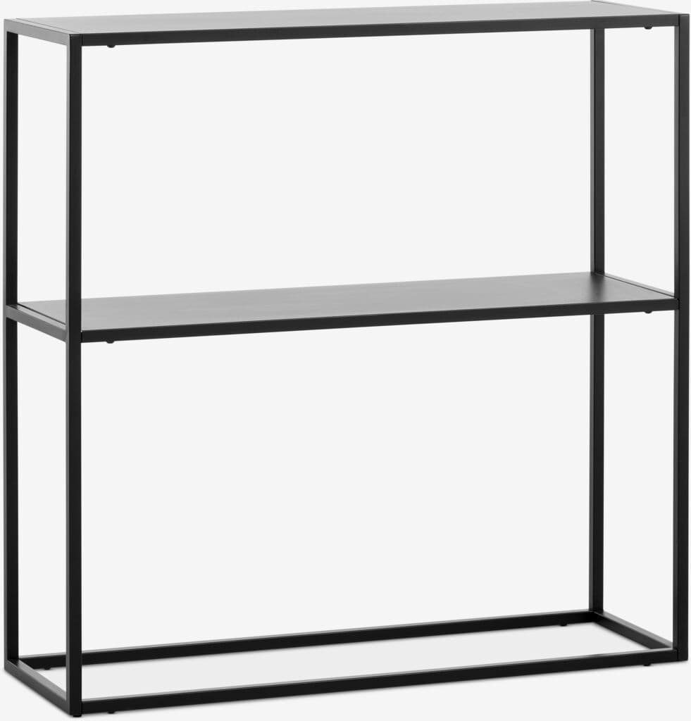 Mesa consola VIRUM 26x80 com prateleira preto