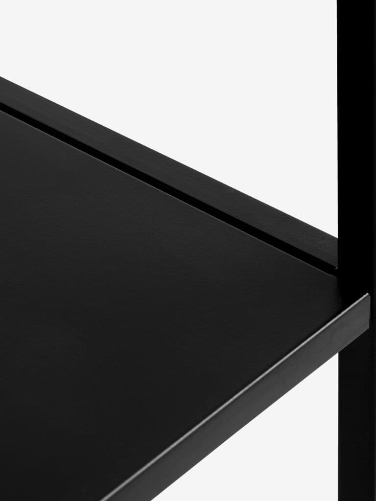 Mesa consola VIRUM 26x80 com prateleira preto