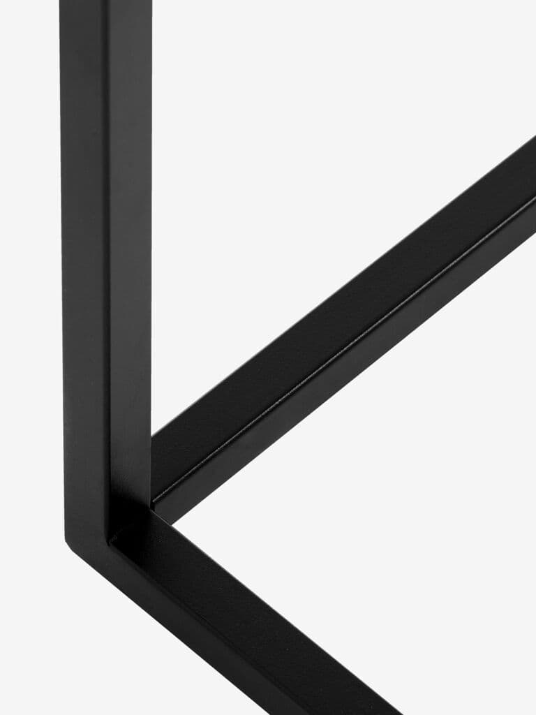 Mesa consola VIRUM 26x80 com prateleira preto